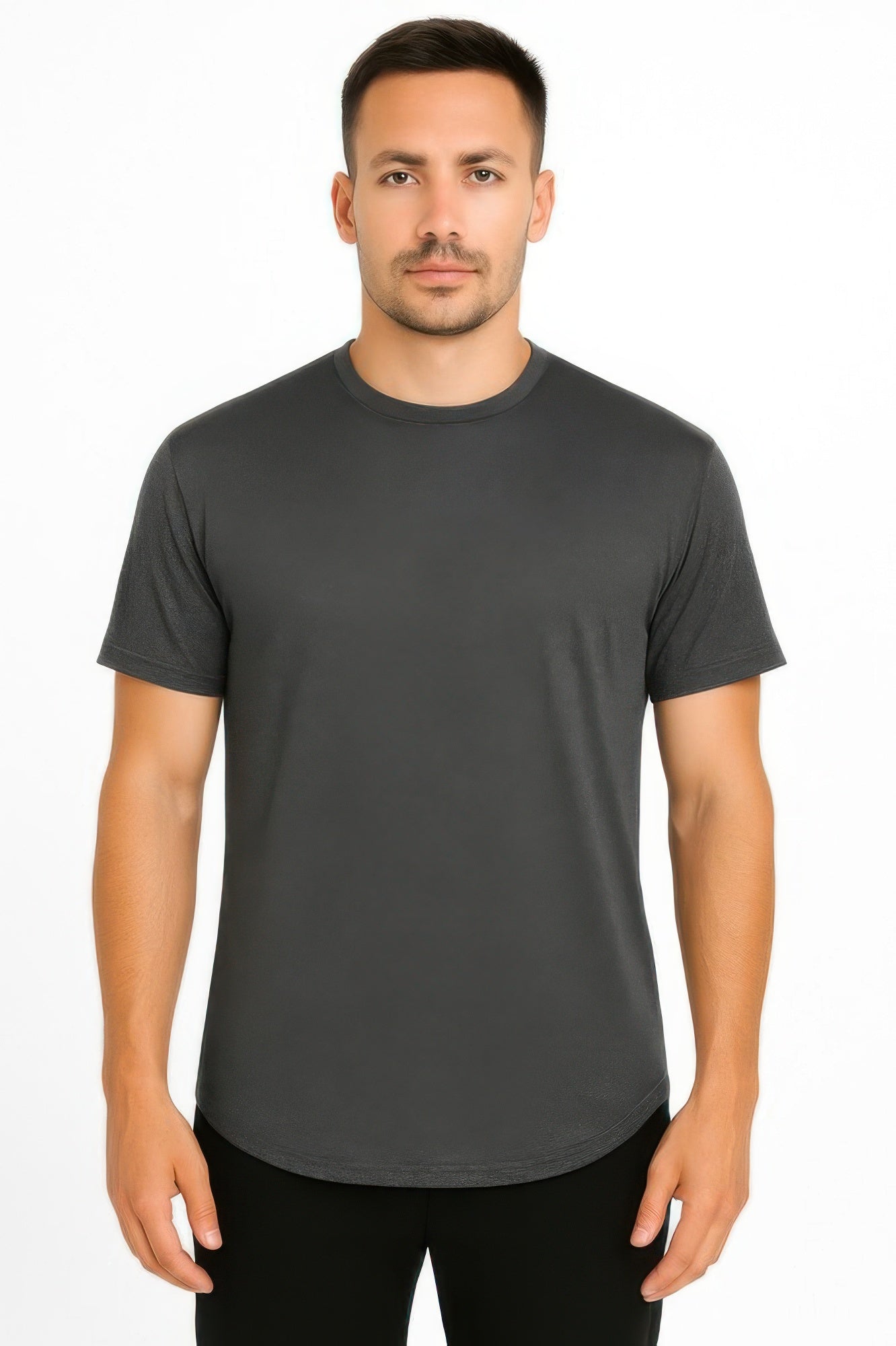 Curved Athletic Sports T-shirt